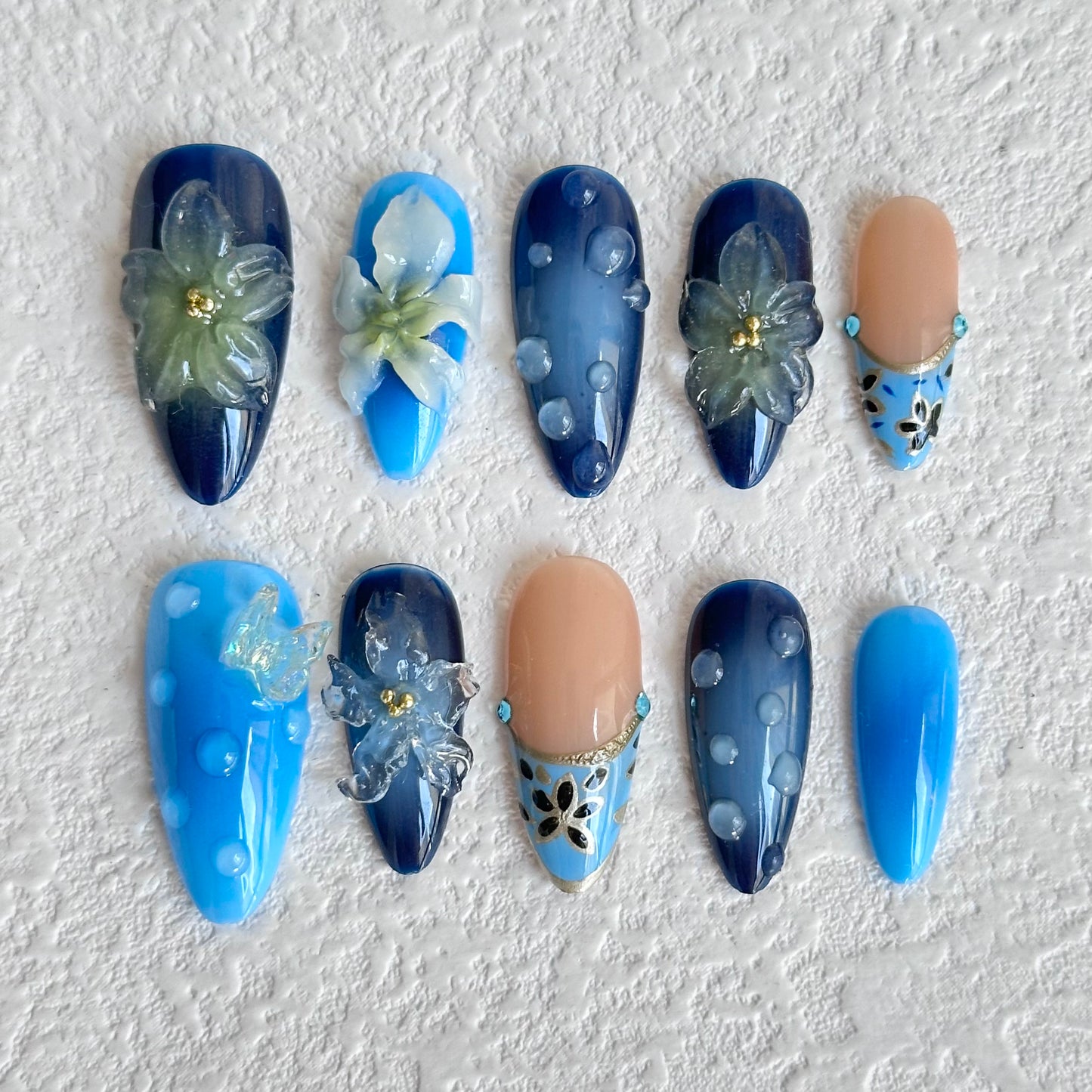 Water Energy Nails: Flow with Renewal and Adaptability